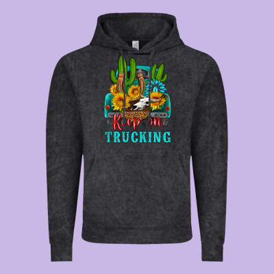 Keep On Trucking With Western Truck Vintage Hoodie Designed By Hra Design Shop
