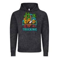 Vintage Black keep on trucking with western truck Vintage Hoodie - HRA Design Shop