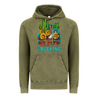 Vintage Olive keep on trucking with western truck Vintage Hoodie - HRA Design Shop