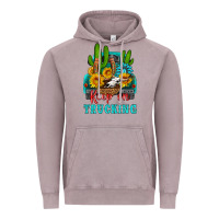 Vintage Zinc keep on trucking with western truck Vintage Hoodie - HRA Design Shop