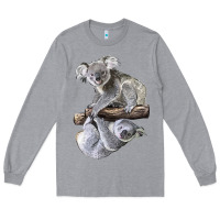 Heather Grey Koala Long Sleeve Tee - LillyAllenDesigns