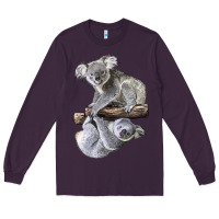 Plum Koala Long Sleeve Tee - LillyAllenDesigns