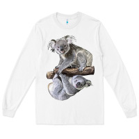 White Koala Long Sleeve Tee - LillyAllenDesigns