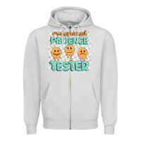 Dove Grey professional patience Zipper Hoodie - MaliasSmallBusiness