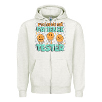 Oatmeal Heather professional patience Zipper Hoodie - MaliasSmallBusiness