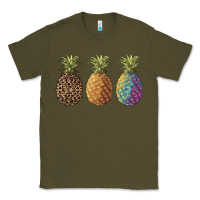 Army Green pineapples leopard tie dye summer Classic Tee - Artiststas