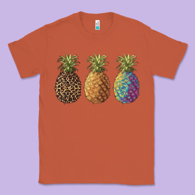 Pineapples Leopard Tie Dye Summer Classic Tee Designed By Artiststas