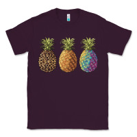 Plum pineapples leopard tie dye summer Classic Tee - Artiststas