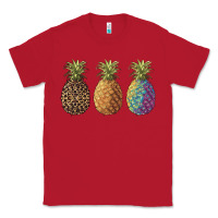 Red pineapples leopard tie dye summer Classic Tee - Artiststas