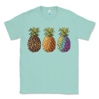 Seafoam pineapples leopard tie dye summer Classic Tee - Artiststas