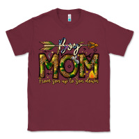 Burgundy Boy Mom From Son Up To Son Down Classic Tee - CowhideDigitalArt