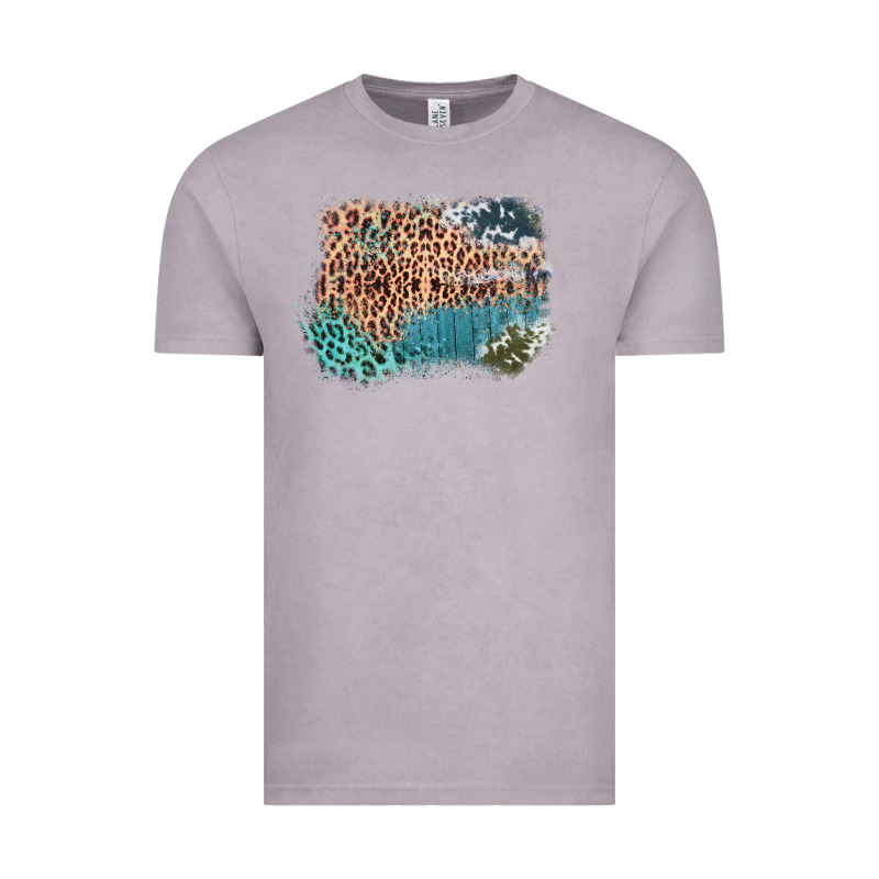 Leopard Wood Cowhide Pattern Mixed Western Frame Vintage Tee by Bettercallsaul | Teevron