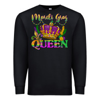 Black mardi gras queen Premium Sweatshirt - LillyAllenDesigns