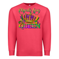 Cardinal mardi gras queen Premium Sweatshirt - LillyAllenDesigns