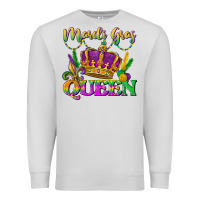 Dove Grey mardi gras queen Premium Sweatshirt - LillyAllenDesigns