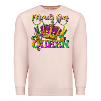 Pale Pink mardi gras queen Premium Sweatshirt - LillyAllenDesigns