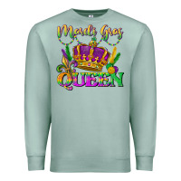 Seafoam mardi gras queen Premium Sweatshirt - LillyAllenDesigns