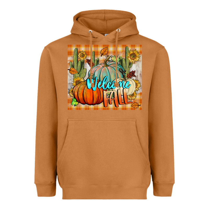 Welcome Fall Tumbler Heavyweight Hoodie by BundleAndBundleShop | Teevron