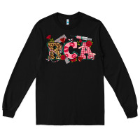 Black valentines day rca Long Sleeve Tee - NancyCooperArtShop
