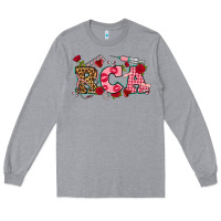 Heather Grey valentines day rca Long Sleeve Tee - NancyCooperArtShop