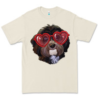 Bone Havanese dog with love glasses Premium Tee - RanaPortraitStore