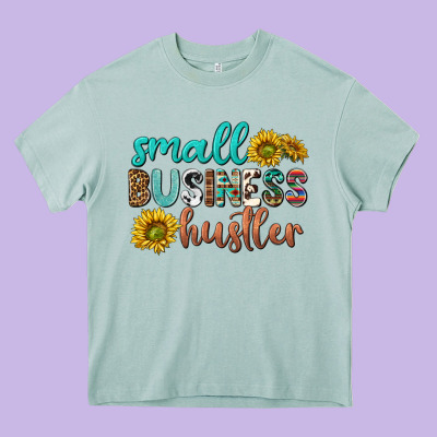 Small Business Hustler Heavy Core Tee Designed By Texasbilliewilder