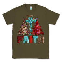 Army Green cross and christmas trees Classic Tee - AdoDesignShop