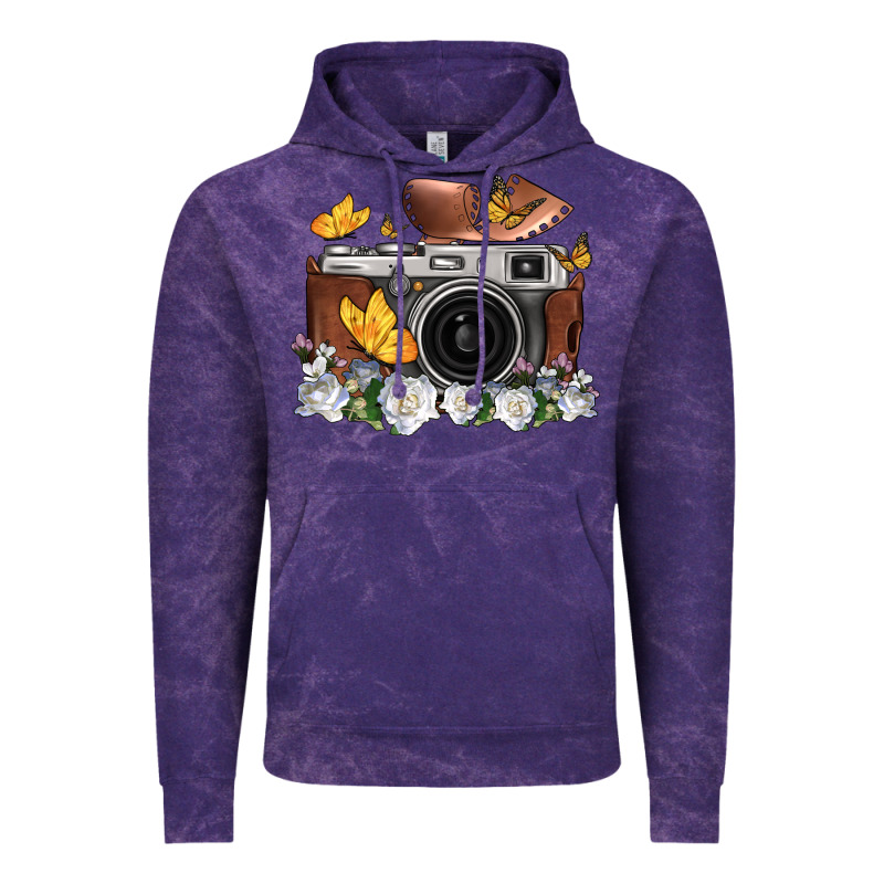 Floral Butterfly Film Roll Vintage Camera Vintage Hoodie by FaDigitalArtStudio | Teevron