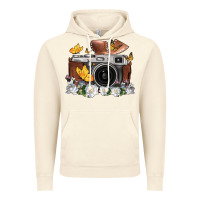 Vintage Artic floral butterfly film roll vintage camera Vintage Hoodie - FaDigitalArtStudio
