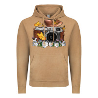 Vintage Camel floral butterfly film roll vintage camera Vintage Hoodie - FaDigitalArtStudio