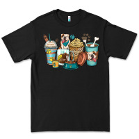 Black english bulldog coffee cups Premium Tee - Zillion Design Studio