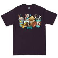 Plum english bulldog coffee cups Premium Tee - Zillion Design Studio