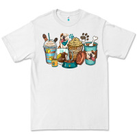 White english bulldog coffee cups Premium Tee - Zillion Design Studio