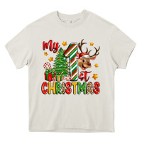 Cream my first christmas Heavy Core Tee - Zillion Design Studio