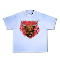 Grape Ice highland cow valentines Urban Heavy Tee - JahusDesignShop