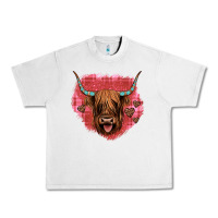 Highland Cow Valentines Urban Heavy Tee | Teevron