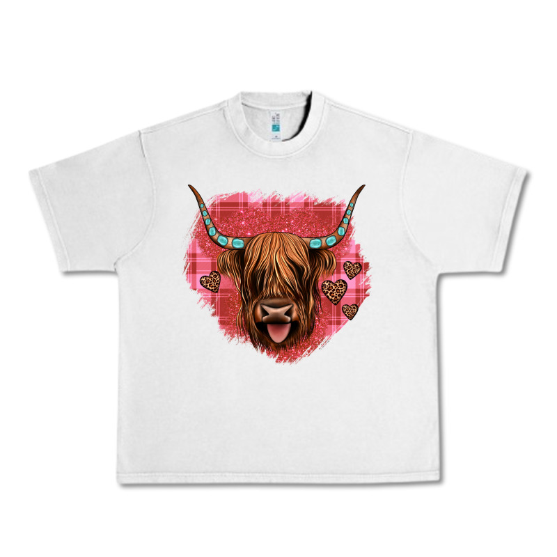 Highland Cow Valentines Urban Heavy Tee by JahusDesignShop | Teevron