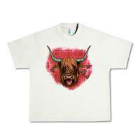 Pistachio highland cow valentines Urban Heavy Tee - JahusDesignShop