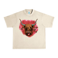 Sandshell highland cow valentines Urban Heavy Tee - JahusDesignShop
