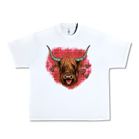 White highland cow valentines Urban Heavy Tee - JahusDesignShop