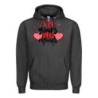 Charcoal Heather i'm yours no refunds Zipper Hoodie - MaliasSmallBusiness