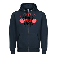 Navy i'm yours no refunds Zipper Hoodie - MaliasSmallBusiness