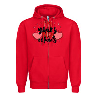 Red i'm yours no refunds Zipper Hoodie - MaliasSmallBusiness