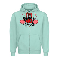 Seafoam i'm yours no refunds Zipper Hoodie - MaliasSmallBusiness