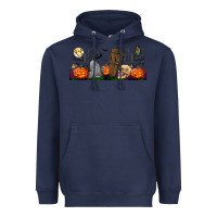 Navy headstone and coffin lebbey glass Heavyweight Hoodie - BundleAndBundleShop
