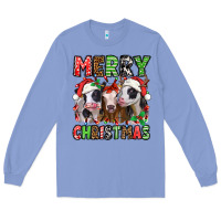 Colony Blue merry christmas heifers Long Sleeve Tee - Jasminsmagicworld