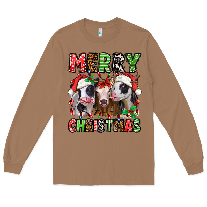 Merry Christmas Heifers Long Sleeve Tee by Jasminsmagicworld | Teevron