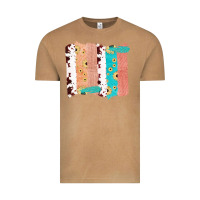 Vintage Camel Western Cowhide Sunflower Jute Glitter Farm Life Brush Stroke Vintage Tee - Bettercallsaul