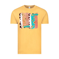 Vintage Mustard Western Cowhide Sunflower Jute Glitter Farm Life Brush Stroke Vintage Tee - Bettercallsaul