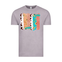 Vintage Zinc Western Cowhide Sunflower Jute Glitter Farm Life Brush Stroke Vintage Tee - Bettercallsaul